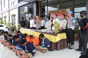 Polres Metro Ungkap 13 Kasus Selama 14 Hari Ops Sikat Krakatau 2024