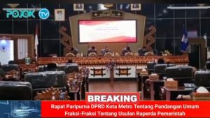 Paripurna DPRD Metro, Pandangan Umum Fraksi- Fraksi Tentang Usulan Raperda Pemerintah