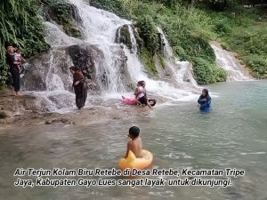 Pesona Keindahan Air Terjun Kolam Biru Rerebe Tersembunyi di Gayo Lues Provinsi Aceh