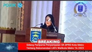Rapat Paripurna DPRD Kota Metro Tentang LKPJ Walikota T.A 2023