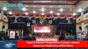 Ria Hartini Resmi Dilantik Menjadi Ketua DPRD Kota Metro Priode 2024 – 2029