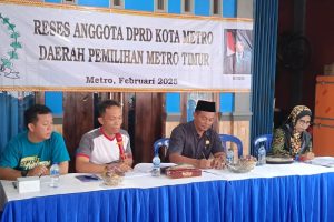 Gelar Reses 2025, Anggota DPRD Metro Sutikno Tampung Aspirasi Masyarakat
